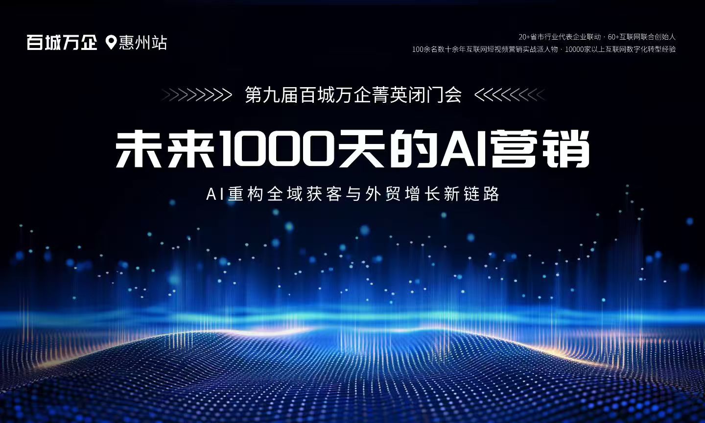 2026年3月仟优网络赴惠州参加第九届百城万企菁英闭门会 解锁 AI 营销全域获客新机遇